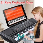 Kids 61 Keys Music Electronic Keyboard Electric Digital Piano Organ W  Mic Gifts