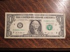 Dc Duplicate Serial Number Star Note B 08654780     One Dollar  1 Bill Error 2013