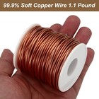 99 9  Soft Copper Wire  14 Gauge 1 6mm Diameter 92 Feet 28m 1 1 Pound Spool