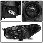 Passenger Side Headlight Fusion 2013-2016 Black Housing Amber Reflector No Bulbs