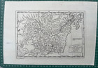 1746 Antique Map  Map Of Eastern Tartary As Surveyed By The Jesuits By Kitchin
