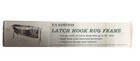 Frank A Edmunds Latch Hook Rug Frame 5579 50  Wide With 8-bin Storage Tray Nib