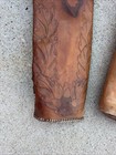 Vintage 50   s-60 s-70 s Archery Back Leather Quiver Lot With 22 Arrows