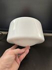 8    Vintage Art Craft Deco Pendant Light Fixture White Milk Glass Shade 4    Fitter
