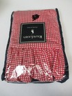 New Ralph Lauren Small Gingham Red White Ruffled 2 Euro Shams - Pair