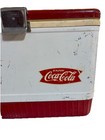 Vintage 1960s Coleman Coca-cola Metal Cooler Ice Chest White Red Trim Rare
