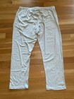 Hanes   Cotton Blend Lightweight Drawstring Lounge Pants Cream White   Size 2xl