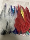 40 Pcs  - Multicolor Pack Rooster Tail Coque Feathers 5-7 Inches  Feathers