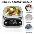 10kg 1g Digital Kitchen Scale Stainless Steel Lcd Food Coffee Baking Tool