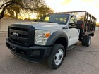 2013 Ford F-550 4x4   12 Ft Flatbed  Stake Bed Lift Gate