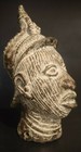  Vintage African Art  Benin Bronze Head  Nigeria