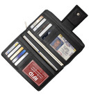 Rfid Blocking Leather Zip Wallet For Women Credit Card Holder Organizer