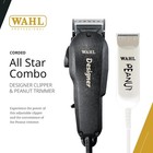 Wahl Professional All Star Combo  Corded Designer Clipper   Peanut Trimmer Set