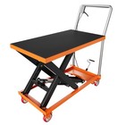 1100lbs Capacity Single Scissor Lift Table 35 4  Lifting Height Hydraulic Lift