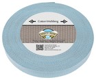 Country Brook Design   1 Inch Sky Blue Heavy Cotton Webbing  25 Yards