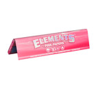 Elements Pink King Size Slim Rice Rolling Papers Full Box 50 Packs 32 Leaves