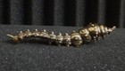 Vintage Style Solid Brass Copper Caterpillar Insect Statue For Garden Decor