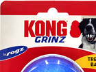 Kong Grinz Ball Variety  2  Pack Large Treat   Squeaky Dog Fetch Toy 3 