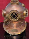 Full Size Antique U s Navy Brass Divers Diving Helmet Mark V Deep Sea Scuba Gift