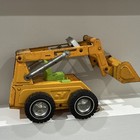 Nylint Vintage Pressed Steel Front End Loader Construction Vehicle Yellow Green