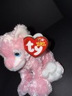 Ty Beanie Babies Carnation Pink Cat Plush 2002 Vintage Retired W  Tags