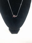 Sterling Silver Hope Script Bar Necklace 44cm 17  Minimalist Modern Style Gift