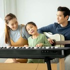 Glarry 61-key Portable Electronic Keyboard Piano With Stand  Stool  Headphones