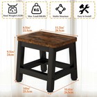Compact Step Stool Adults  Metal Wood  Rustic Brown Tbd003h strong 330lb Cap 