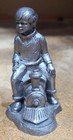Michael Ricker Rb Pewter- 1984 Ben  Boy Riding A Toy Train Figure