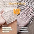 Non Slip Rug Pad Gripper Ft For Hardwood   Tile Floors Secure Rugs  select Size 