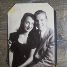Vintage 1940 s  Handsome Man   Pretty Woman In Embrace Booth Photos Portraits