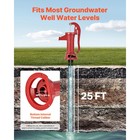 Uimoso Antique Cast Iron Manual Water Pump  25ft Lift  Red Design