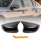 1 Pair Side Mirror Cap Covers Pasennger   Driver Fit For Infiniti Glossy Black