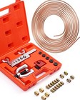 25 Ft 1 4  Copper Coated Brake Line Kit  includes 16 Fittings And 4 Unions 