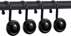 Black Shower Curtain Hooks Rings set Of 12 Decorative Shower Hooks For Shower Cu