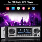 Vintage Car Fm Radio Mp3 Player Bluetooth Usb Classic Stereo Audio Receiver Aux