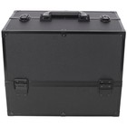 Large Makeup Train Case 14    Lockable Cosmetic Organizer Box 6 Adjustable Trays