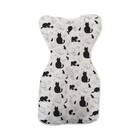Bamboo Fabric Cat Patterned Baby Swaddle   Sleep Sack