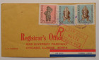 Stampmart   Costa Rica 9 Diff Air Mail Registered Express Fdc Cover Used To Usa