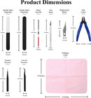Plastic Model Tools Set 13 Pieces Hobby Clippers Tweezers Files Knife For