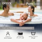 Intex 28429ep Purespa Plus 4 Person Inflatable Hot Tub Bubble Jet Spa  77  X 28 