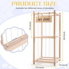 Stuffed Animal Storage Zoo  Wooden Organizer Small  Burlywood 
