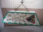 Vintage Hanging Pool Table Light Hanging Lamp Bumper Pool-game Table  31  X 16 