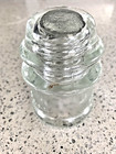 Vintage Hemingray 17 Made In Usa Clear Glass Electrical Insulator