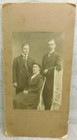 Antique Cabinet Photo Family Sitting Edwardian Fashion Posed Vintage Photograph