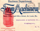 Advertising  Horses 1893 Eli Farm Machinery St Louis Mo To Binghamton Ny Sc  231