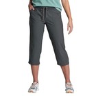 Kuhl Trekr Capri Womens Size L Gray Lightweight Stretch Drawstring Cropped Pants