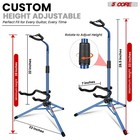 5 Core Guitar Stand Floor Adjustable For Acoustic Electric Bass Instruments