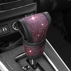 Bling Rhinestone Gear Shift Knob Cover  Car Interior Decor    Pink