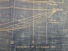 1933 Steam Trawler Blueprint Quarter Inch Scale Aj Fisher Landon Wilson Vintage